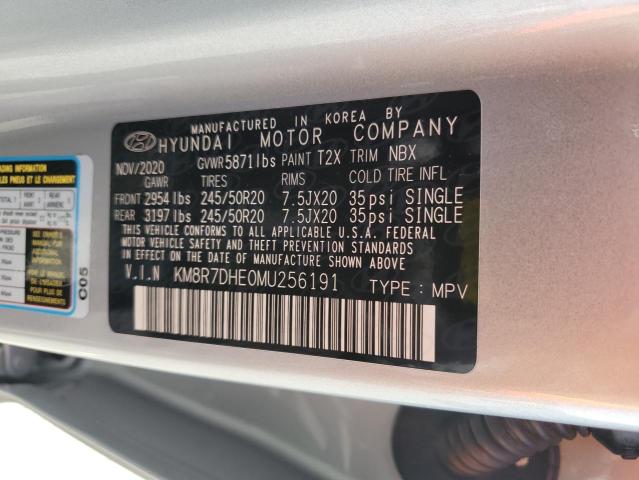 KM8R7DHE0MU256191 Hyundai Palisade Calligraphy