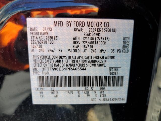 3FTTW8E31PRA65544 Ford Maverick Xl