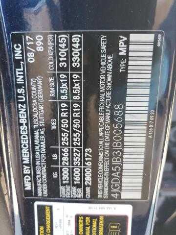 4JGDA5JB3JB005688 Mercedes-Benz GLE 350