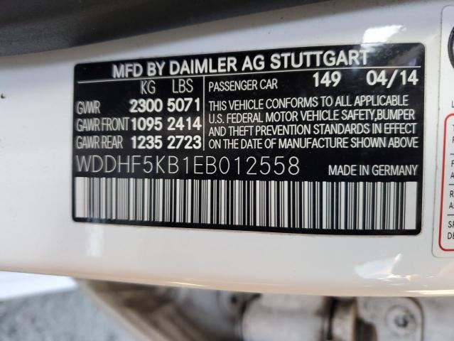 WDDHF5KB1EB012558 Mercedes-Benz E 350