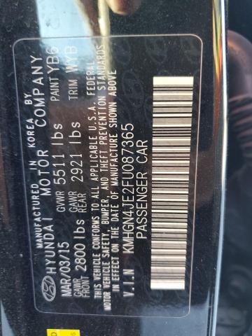 KMHGN4JE2FU087365 Hyundai Genesis 3.8l