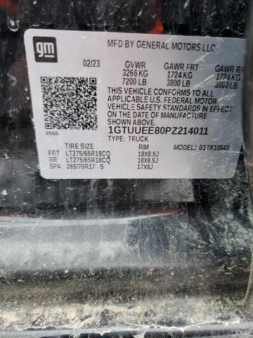 1GTUUEE80PZ214011 GMC Sierra K1500 At4