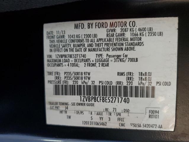 1ZVBP8CF8E5271740 Ford MUSTANG GT