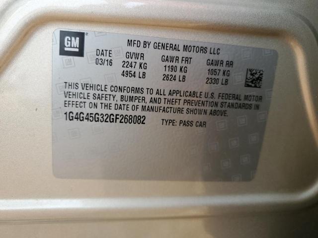 1G4G45G32GF268082 Buick Lacrosse Sport Touring