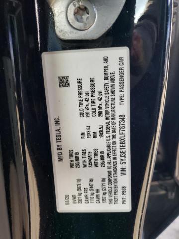 5YJ3E1EBXLF787348 Tesla MODEL 3