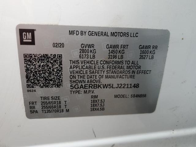 5GAERBKW5LJ221148 Buick Enclave Essence