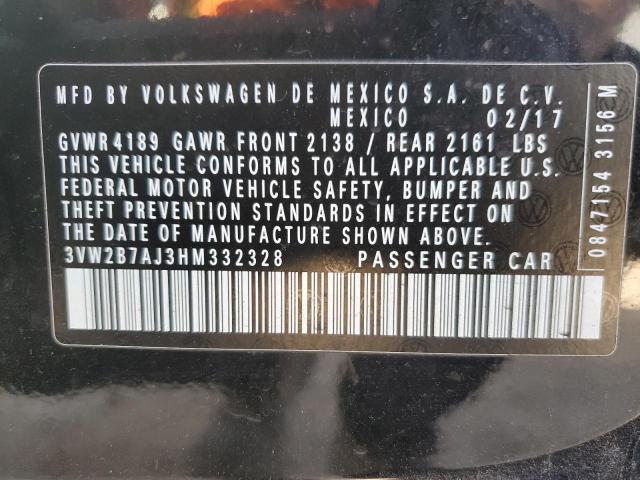 3VW2B7AJ3HM332328 Volkswagen JETTA S