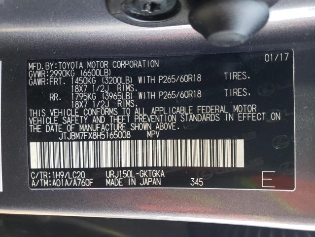 JTJBM7FX8H5165008 Lexus GX 460