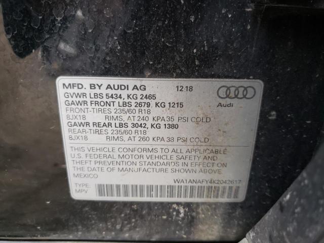 WA1ANAFY4K2042617 Audi Q5 PREMIUM