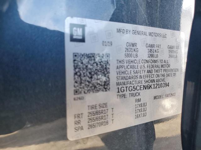 1GTG5CEN6K1210394 GMC CANYON SLE