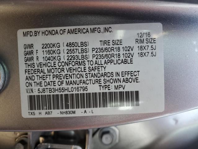 5J8TB3H55HL016795 Acura Rdx Technology