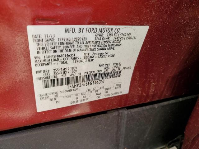 1FAHP2F86EG146351 Ford Taurus Limited