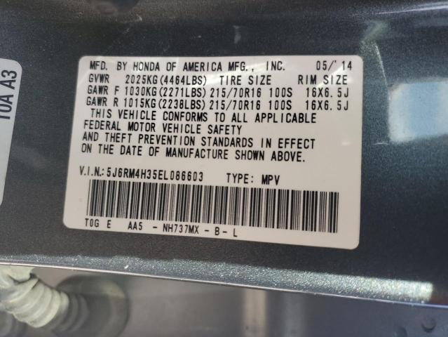 5J6RM4H35EL086603 Honda CR-V LX