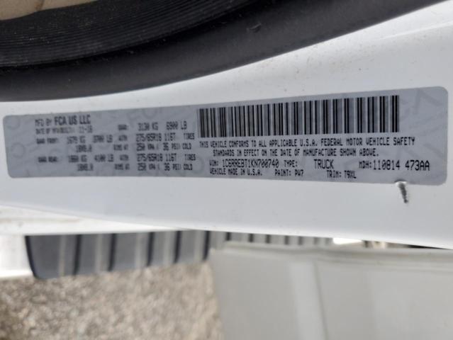 1C6RREBT1KN700740 RAM 1500 Big Horn/lone Star