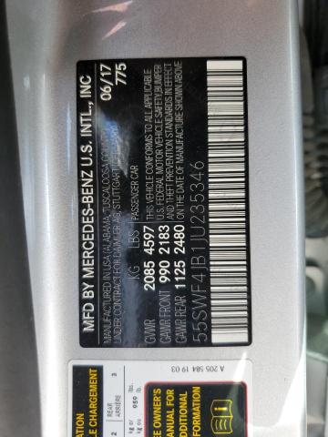 55SWF4JB1JU235346 Mercedes-Benz C 300