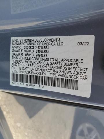 1HGCV2F38NA006899 Honda Accord Sport