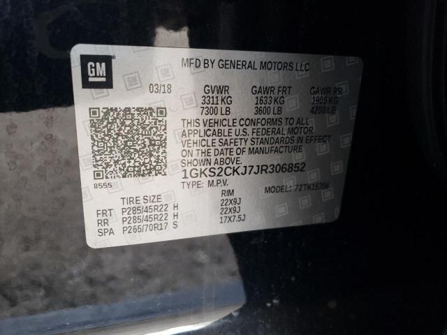 1GKS2CKJ7JR306852 GMC YUKON DENALI