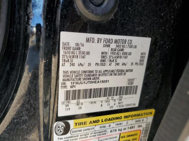 1FMJU1JT0HEA15051 Ford Expedition Xlt