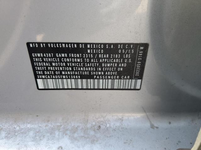 3VWCA7AU5FM513669 Volkswagen Golf Sportwagen Tdi S