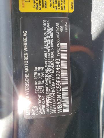 WBA3N7C59FK224649 BMW 428 I