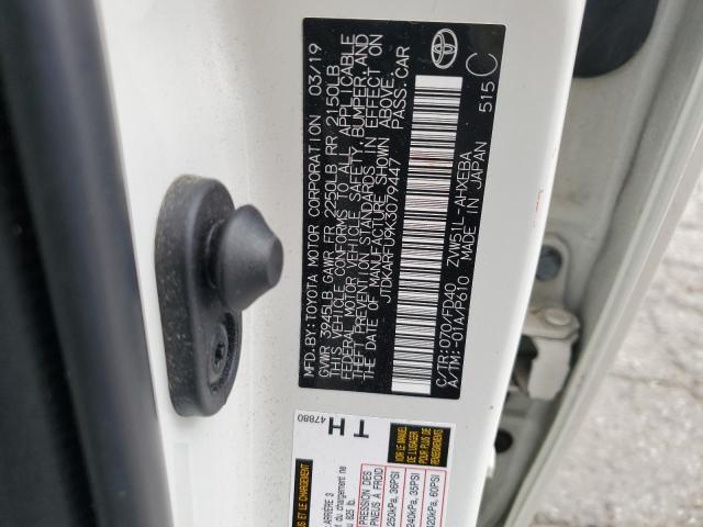 JTDKARFU9K3079447 Toyota Prius