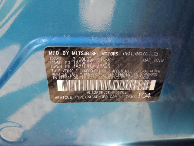 ML32F3FJ1KHF14703 Mitsubishi Mirage G4 Es