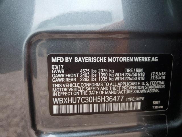 WBXHU7C30H5H36477 BMW X1 Sdrive28i