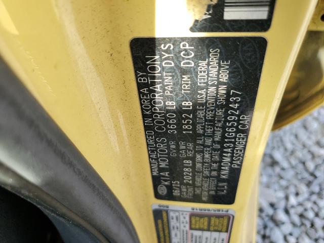 KNADM4A31G6592437 KIA RIO LX