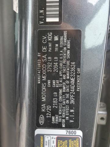 3KPF24AD4ME323624 KIA FORTE FE