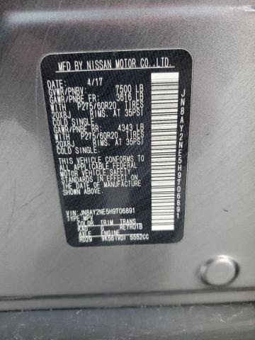 JN8AY2NE5H9706891 Nissan Armada Platinum