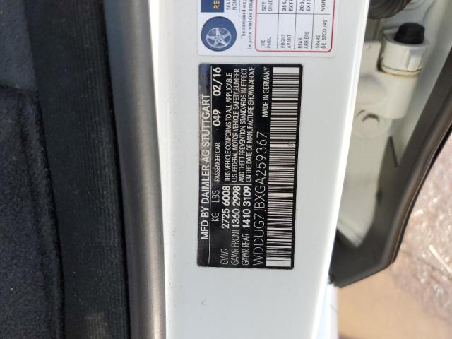 WDDUG7JBXGA259367 Mercedes-Benz S 63 AMG