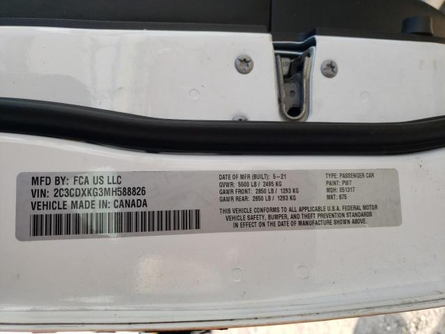 2C3CDXKG3MH588826 Dodge Charger Police