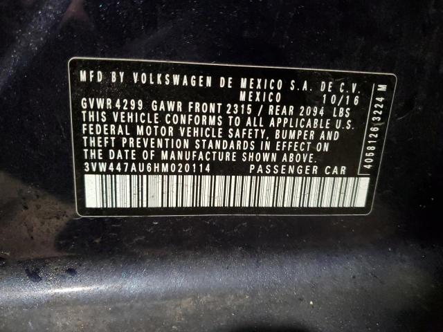 3VW447AU6HM020114 Volkswagen GTI S/SE