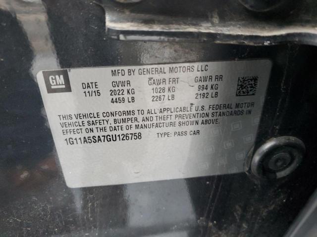 1G11A5SA7GU126758 Chevrolet Malibu Limited Ls