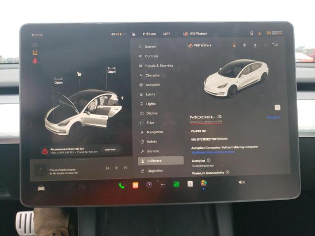 5YJ3E1EC7NF261089 Tesla MODEL 3