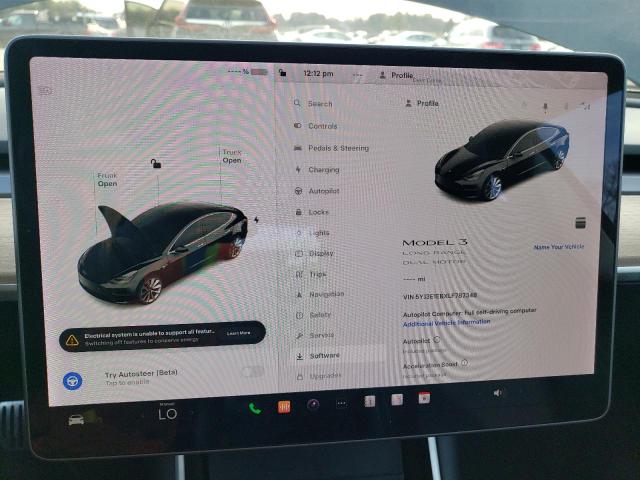 5YJ3E1EBXLF787348 Tesla MODEL 3