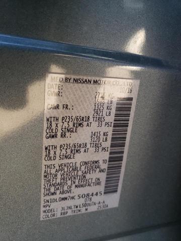 5N1DL0MM7HC508445 Infiniti QX60