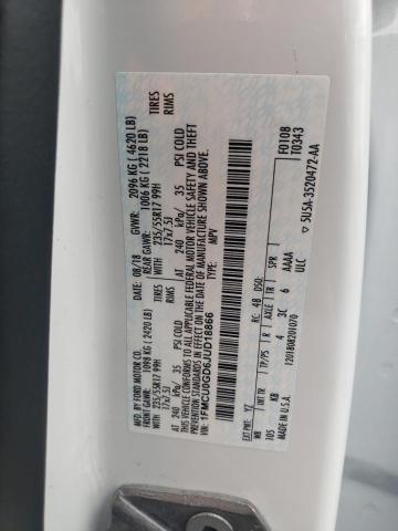1FMCU0GD6JUD18866 Ford ESCAPE SE