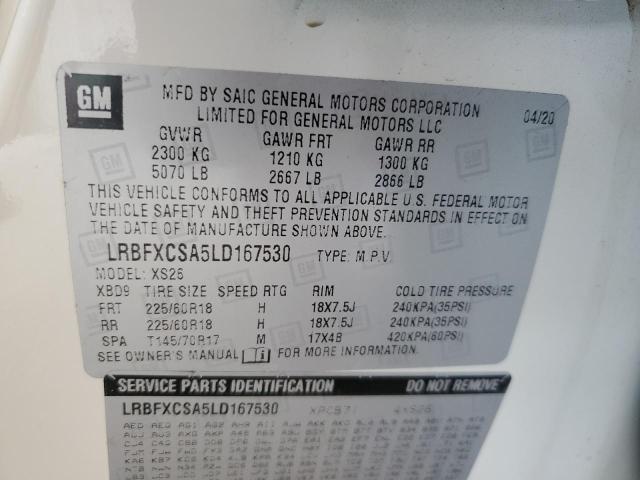 LRBFXCSA5LD167530 Buick Envision Essence