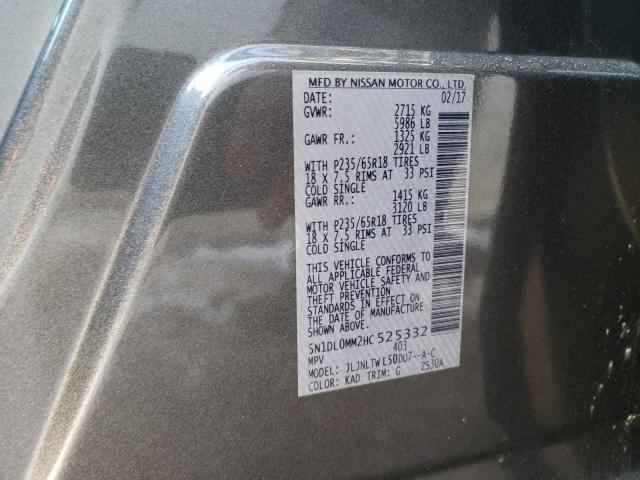 5N1DL0MM2HC525332 Infiniti QX60