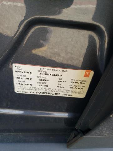 5YJXCBE29HF074137 Tesla MODEL X