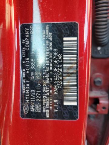 KMHLS4AG3PU567988 Hyundai ELANTRA SEL
