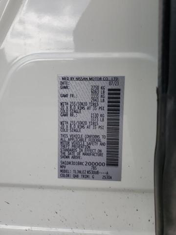 5N1DR3DJ8RC200000 Nissan Pathfinder Platinum