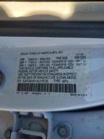 5J8TB4H51GL018726 Acura Rdx Technology