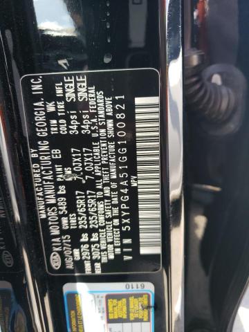 5XYPG4A51GG100821 KIA SORENTO LX