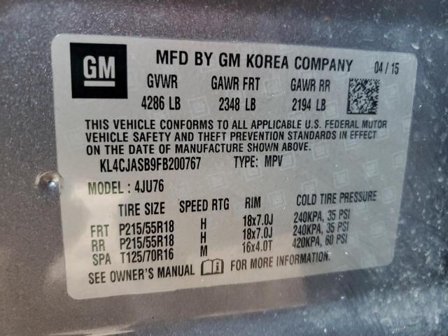 KL4CJASB9FB200767 Buick Encore