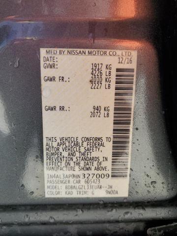1N4AL3AP0HN327009 Nissan ALTIMA 2.5