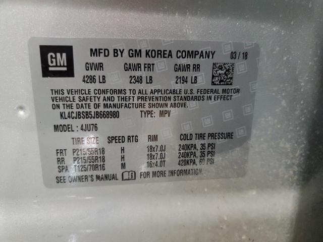 KL4CJBSB5JB668980 Buick Encore Preferred Ii
