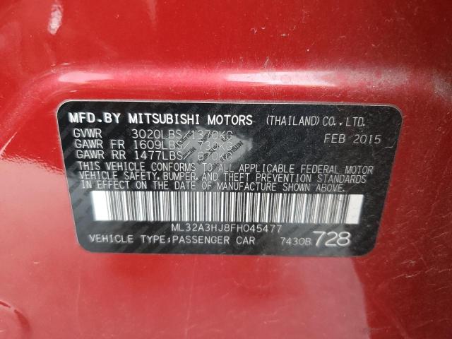 ML32A3HJ8FH045477 Mitsubishi MIRAGE DE