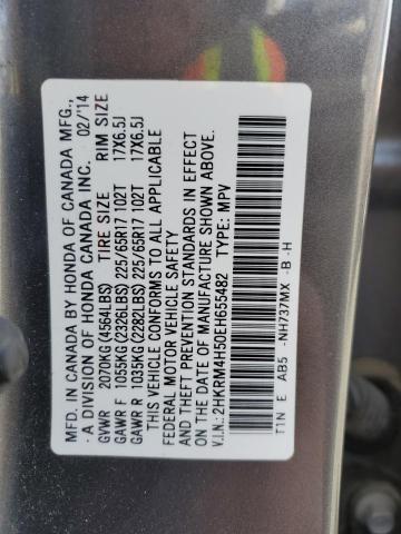 2HKRM4H50EH655482 Honda CR-V EX